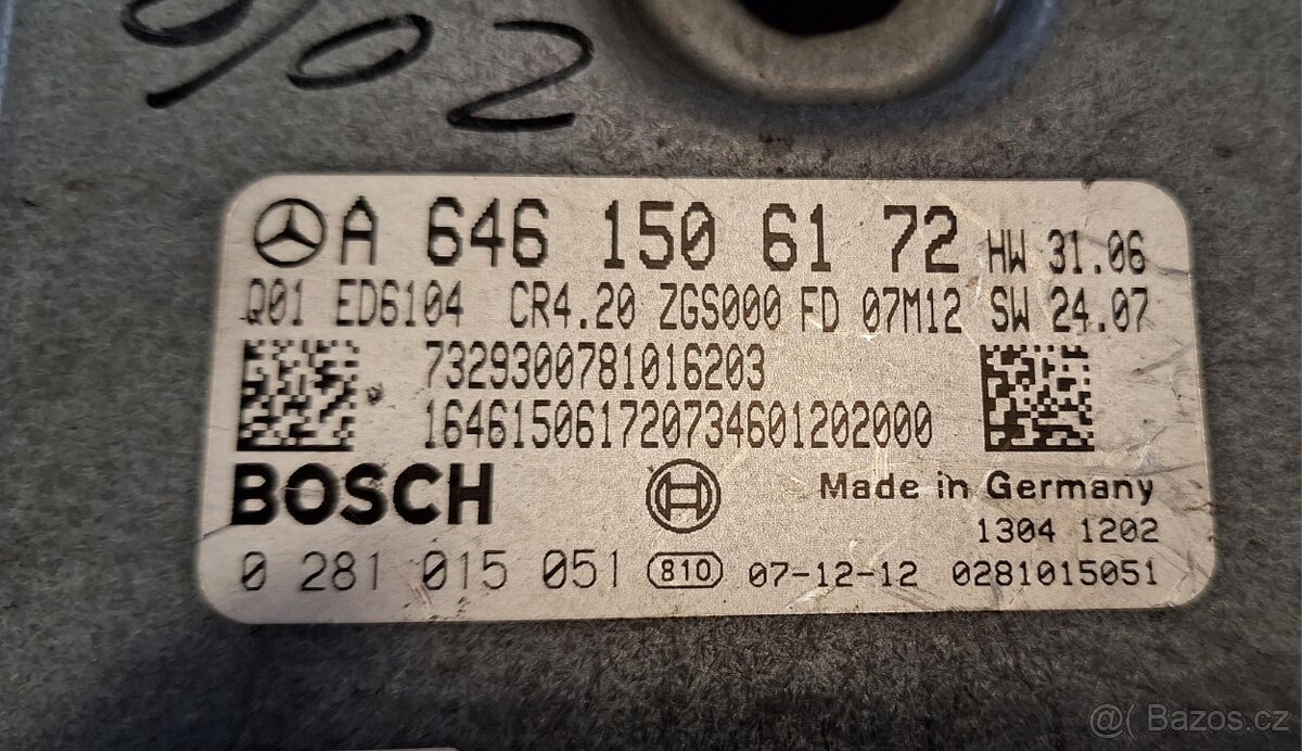 Řídící jednotka motoru A 6461506172 BOSCH - 2