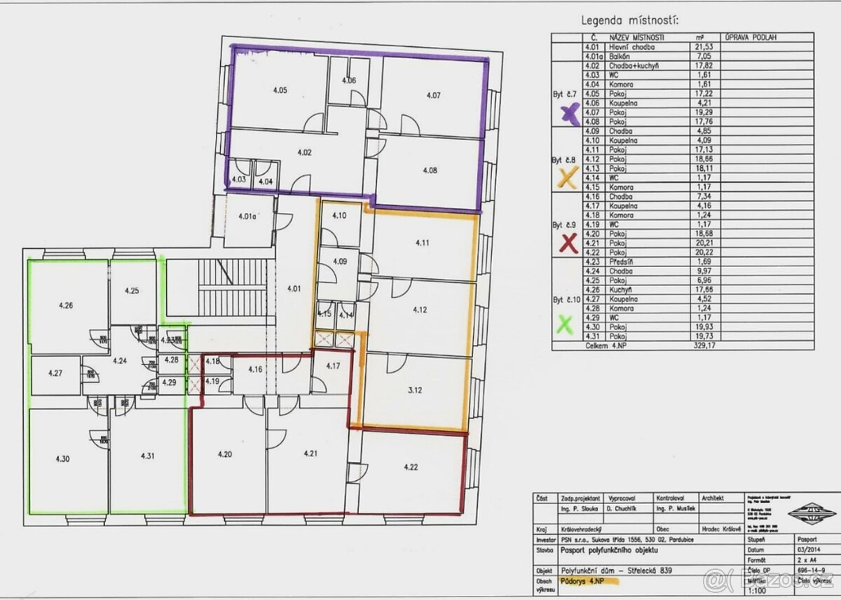 Prodej investičního bytu 3+1 v Hradci Králové - 2