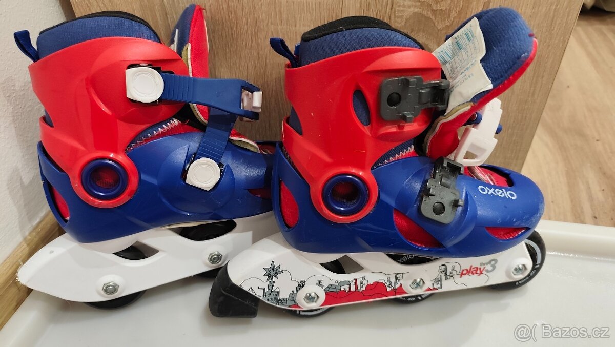 Sada dětských kolečkových inline bruslí Oxelo vel. 26-28 - 2