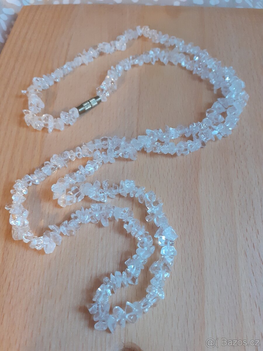 Náhrdelník z křišťálu sekaný, dlouhý - 2