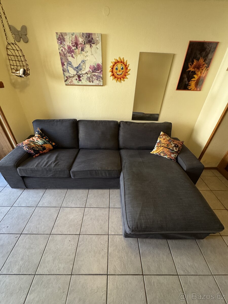 Sedačka Ikea Kivik Tresund antracit + Podnožka - 2