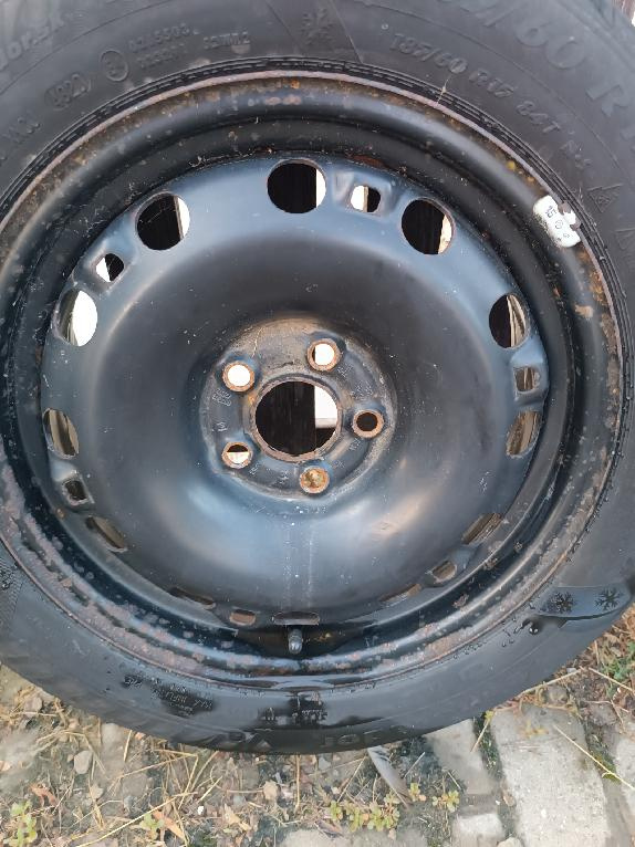 4 ocel. zimní kola "15 originál Škoda Fabia3, Rapid - 2