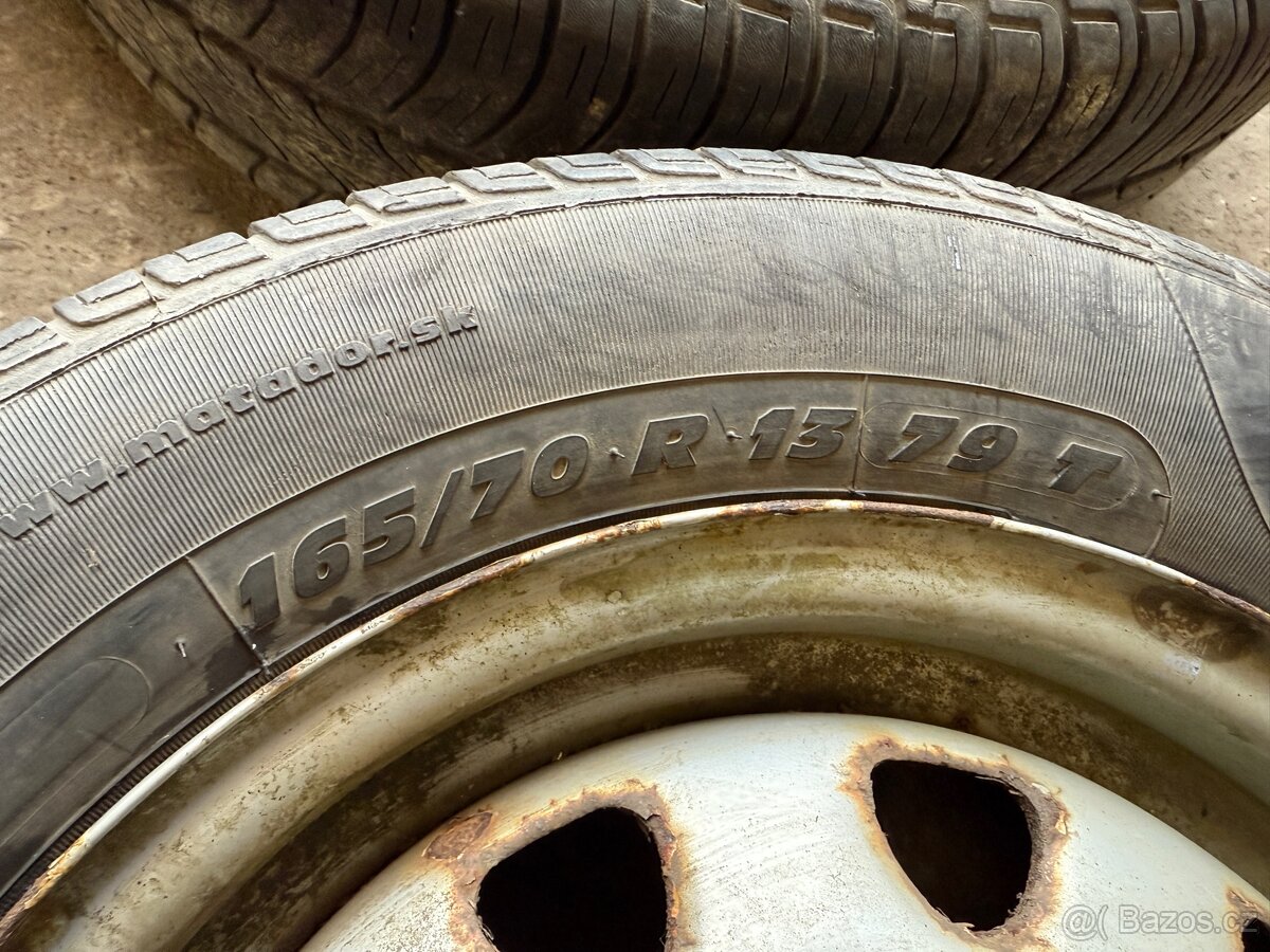 165/70 R13 Sada plechových disků Škoda Felicia - 2