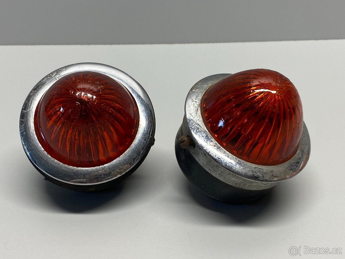 blinkr světlo blikač staré směrové světlo skleněné - 2