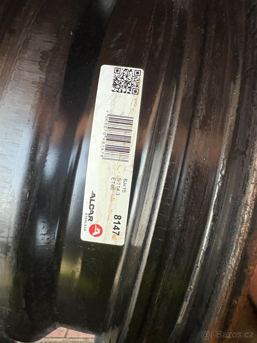 Plechové disky 5x114 r15 - 2