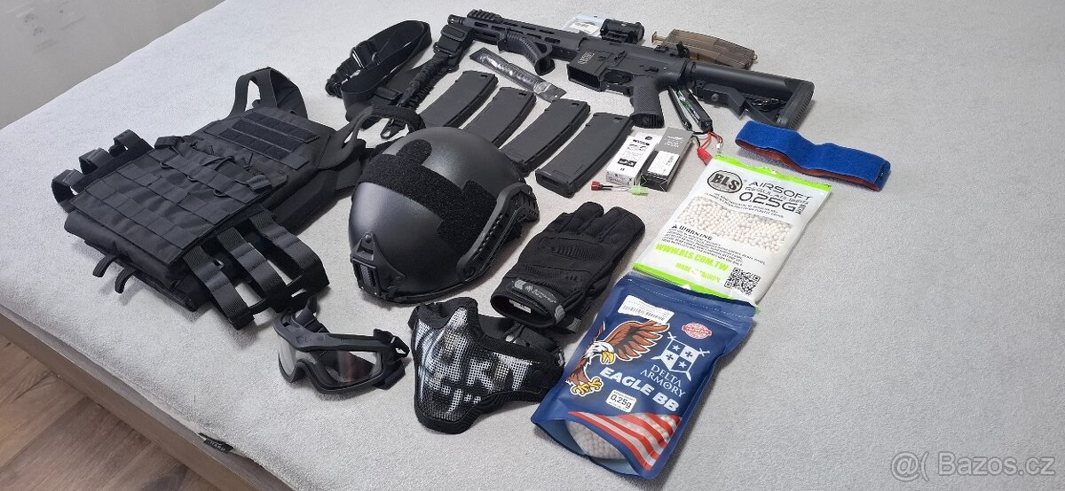 Kompletní výbava na airsoft - 2