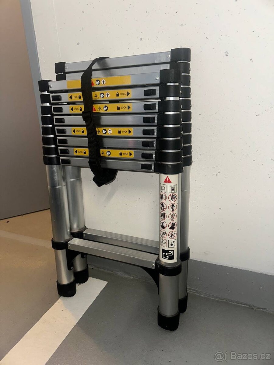 Žebřík G21 GA-TZ9+11-3, 2M - 2