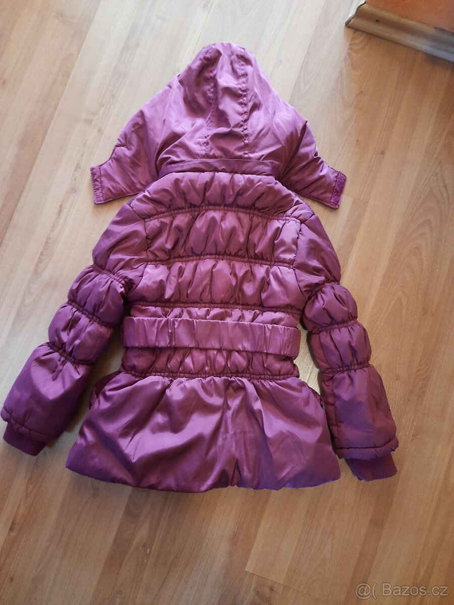 Vel.120/122 Dívčí zimní bundička - 2
