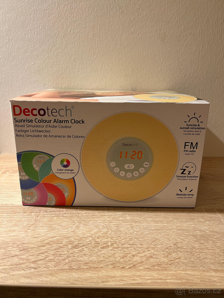 Budík Decotech se simulací východu slunce - 2
