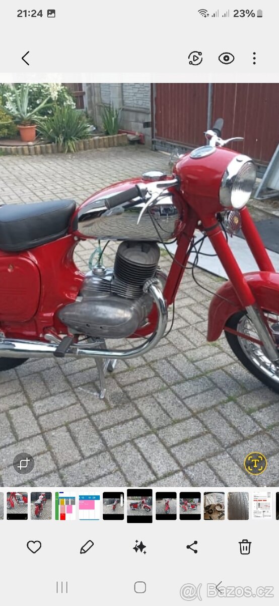 Jawa 250/353 kývačka - 2