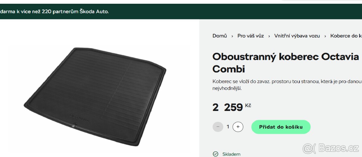 oboustranná vana do kufru octavia combi 4 - 2