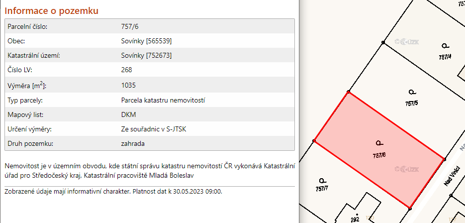 Prodám pozemek o rozměru 1035 m2 - 2