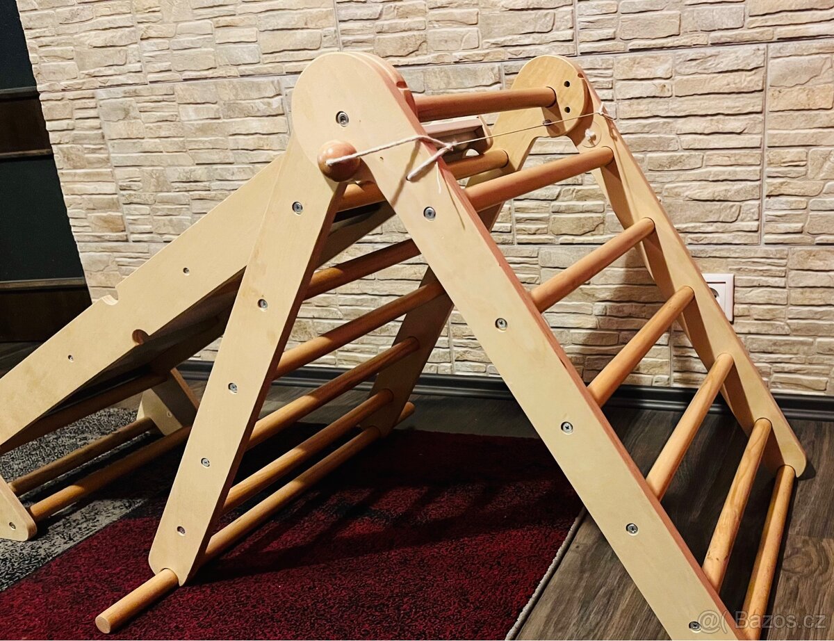 Dřevěné domácí hřiště Mamabrum 3v1 - 2