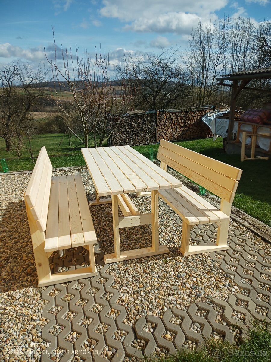 Zahradní posezení, nábytek, lavice - 2