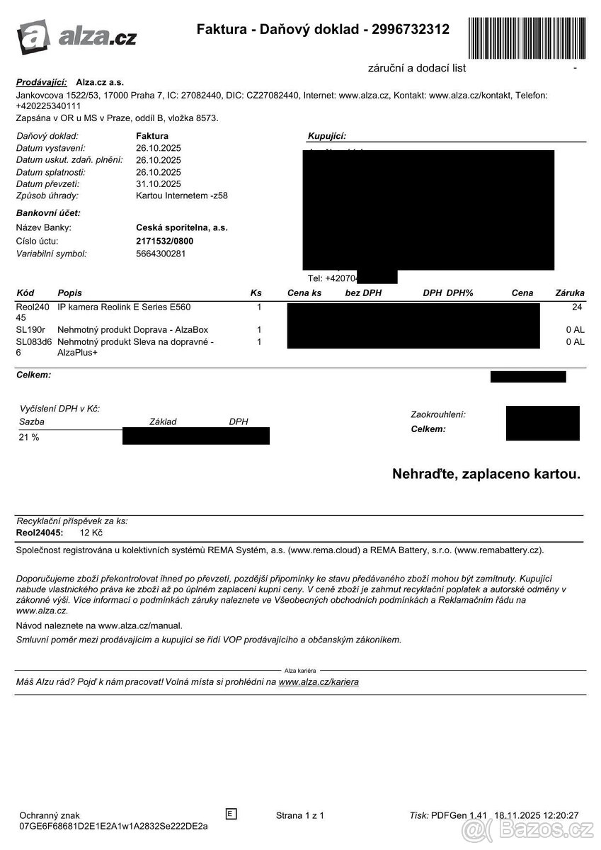 Venkovní bezpečnostní IP kamera otočná 3x optický zoom 8 MP - 2