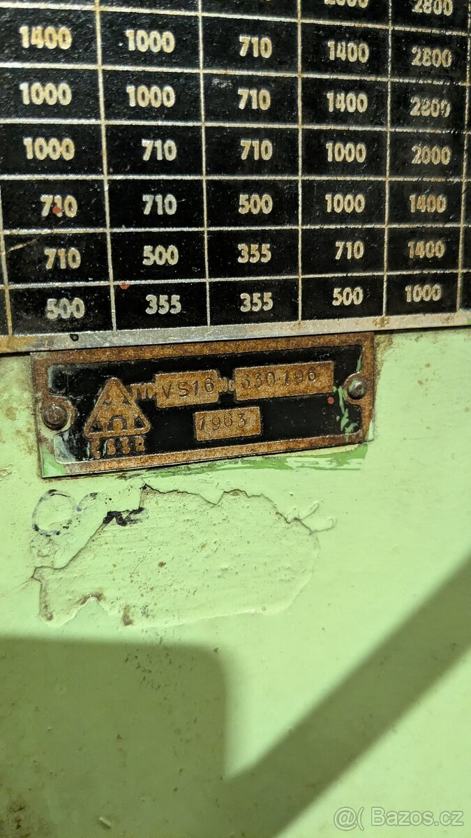 Stojanová vrtačka TOS VS16 ---REZERVACE--- - 2