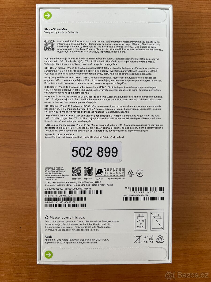 Apple 16 Pro max 512 Gb NOVÝ - 2