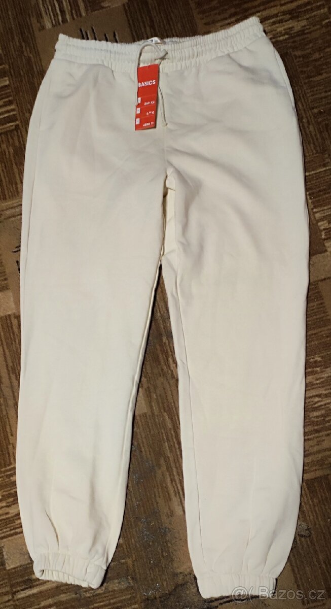 Dámské krémové tepláky, vel. S - 2