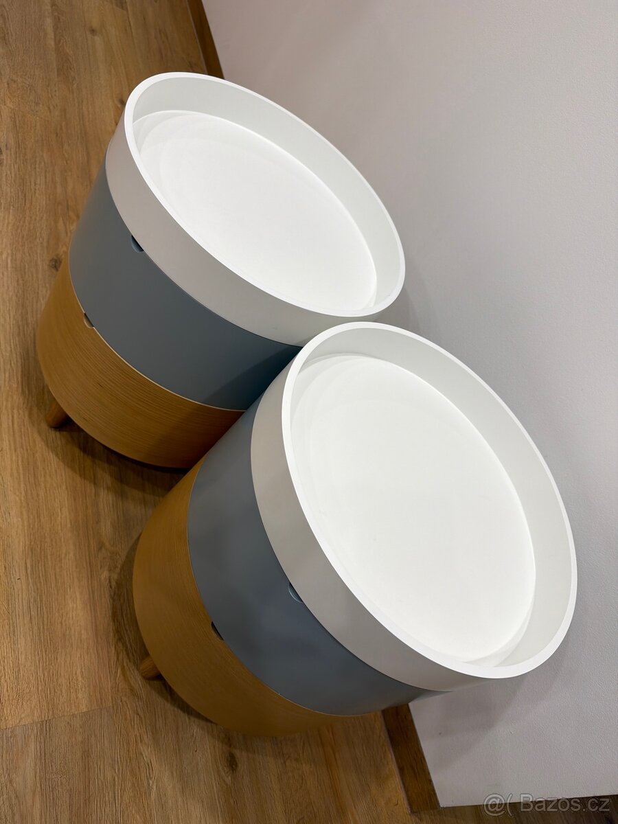 Kulaté odkládací stolky s úložným prostorem - 2