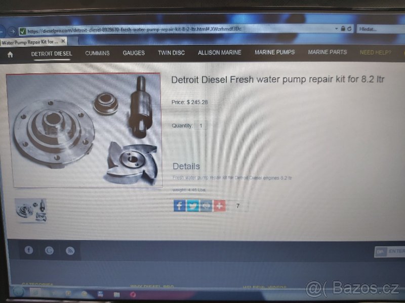 USA vodní pumpa - set - 2