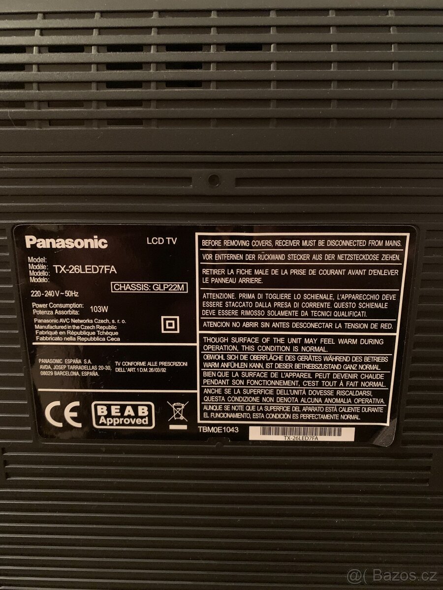 Prodám LCD televize PANASONIC 66cm - 2