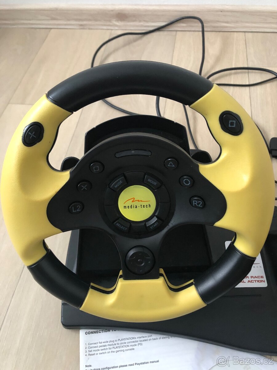 Herní volant s pedály - 2