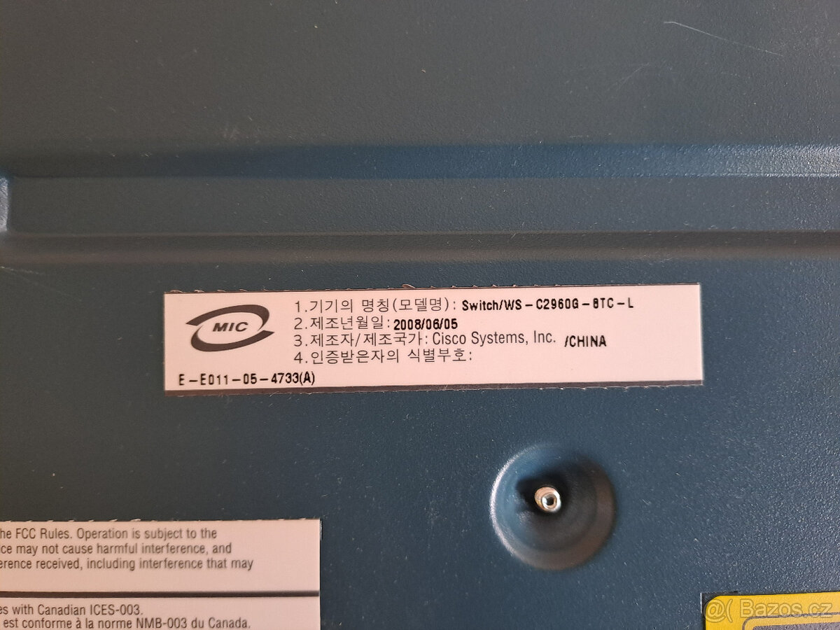 Switch Cisco Catalyst 2960G - WS-C2960G-8TC-L - 2