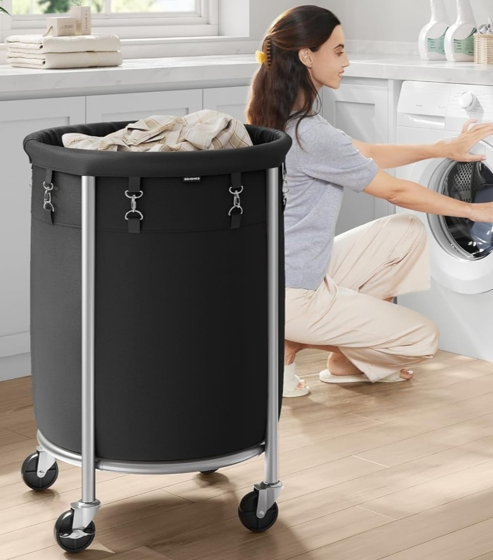 Nový mobilní koš na prádlo 110 litrů - 2