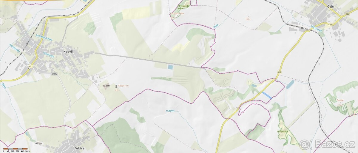 Prodej orné půdy v Kobylí na Moravě 0,6ha - 2