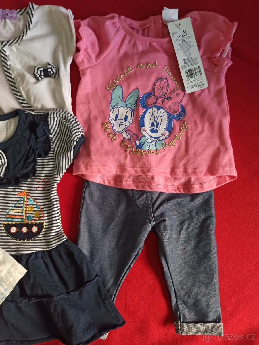 Mix 4x šaty vel. cca. 6-12m, , 1x komplet vel 62 - 2
