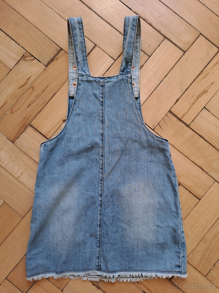 Riflová sukně s laclem, vel. 116 - 2