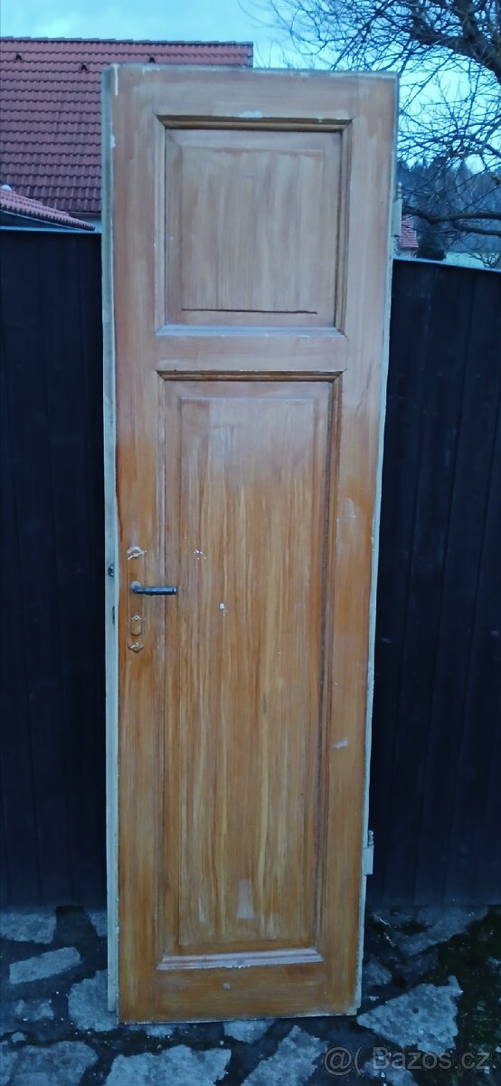 Staré dveře 6 kusů 3x pár - 2