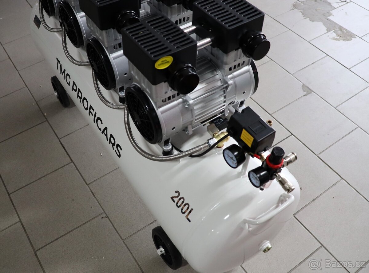 Bezolejový kompresor 200l, 41500w - 2