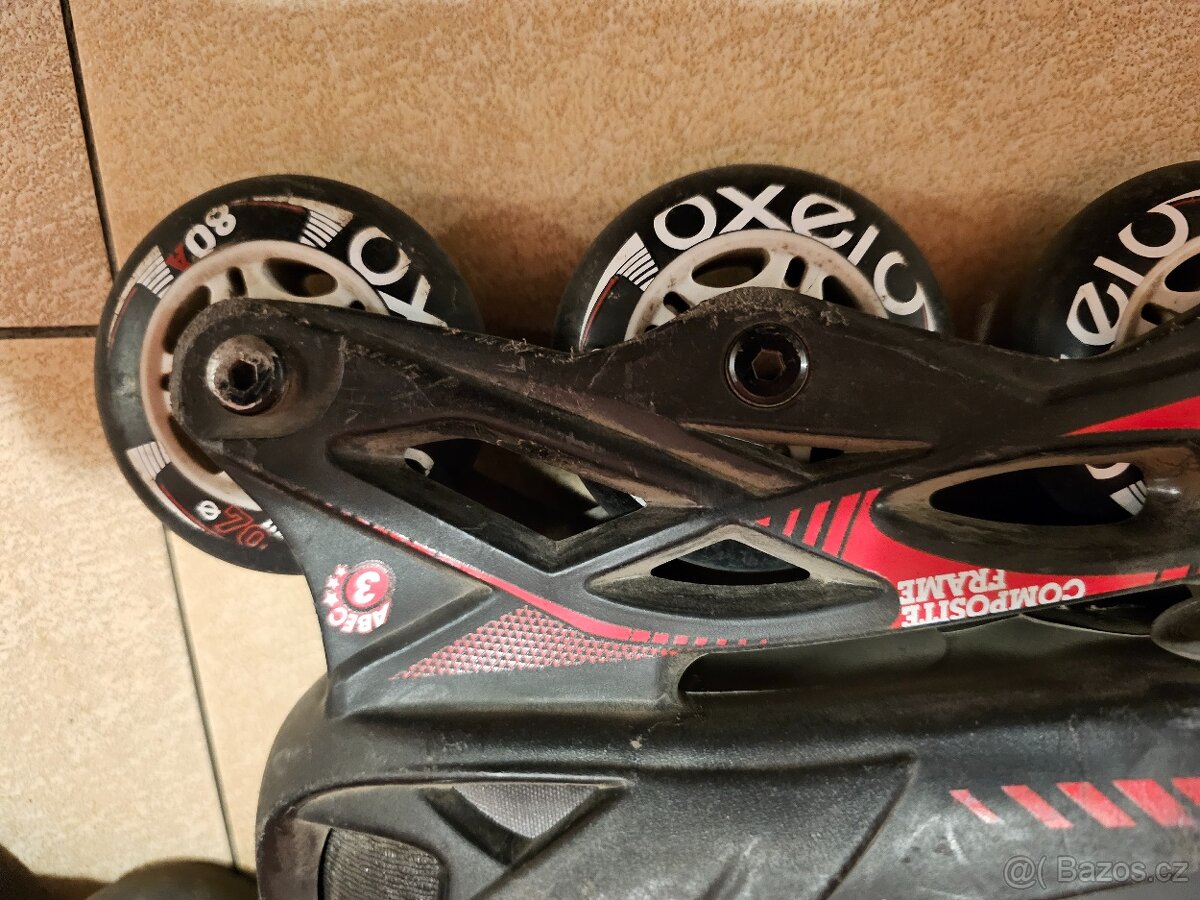 Inline 32-35 Oxelo z Decathlonu - rostoucí brusle - 2