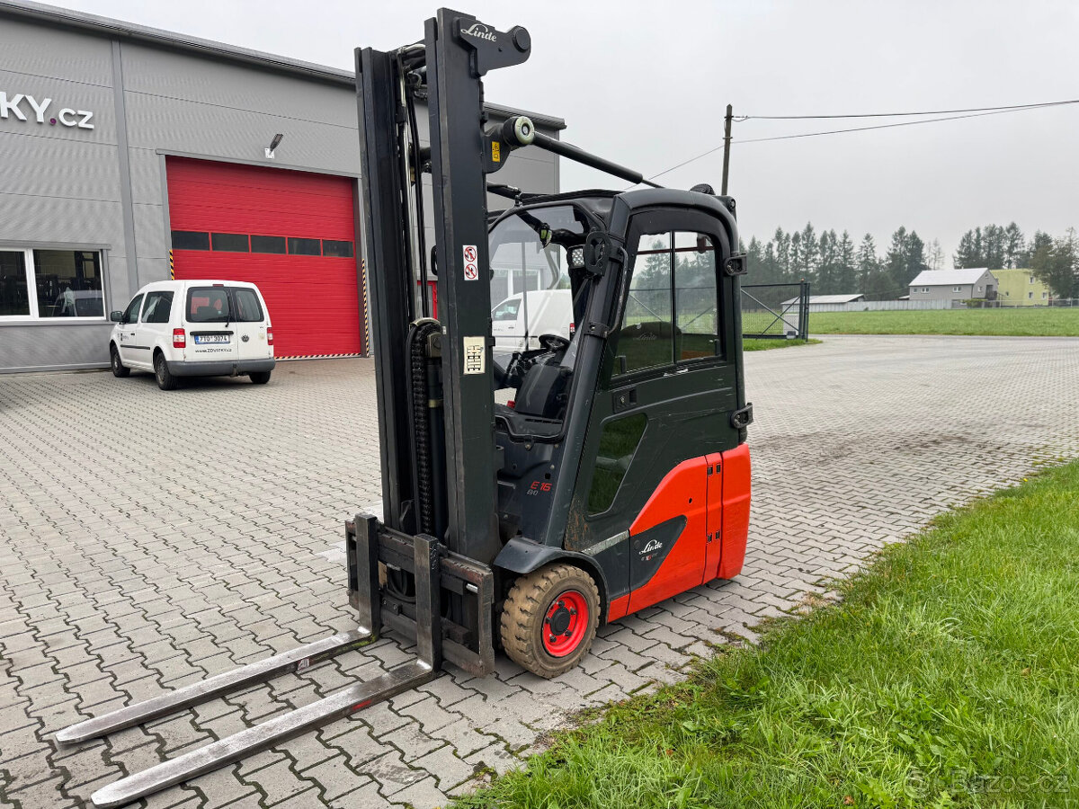 Elektrický VZV Linde E16 triplex - 2