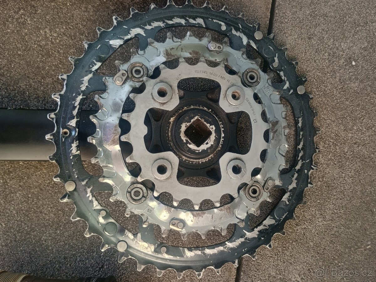 Kliky Shimano Deore s osou - 2