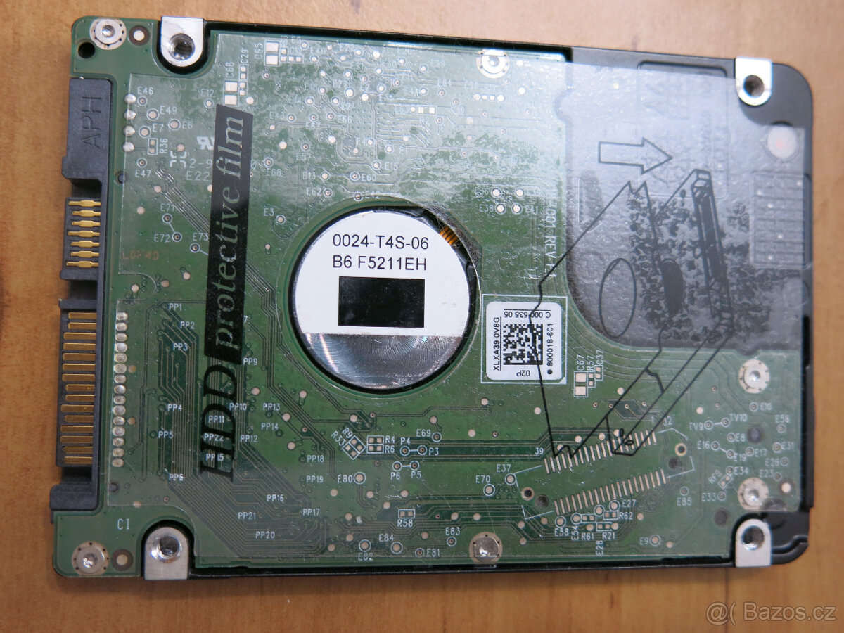 prodám pevný disk WDC Black 500GB 2.5" do notebooku - 2