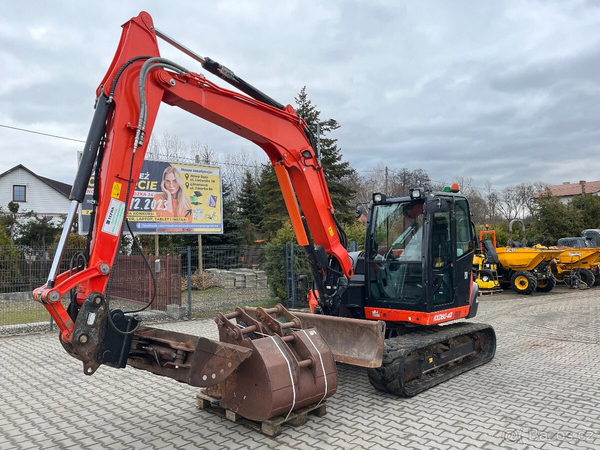 Pásový Bagr Kubota KX080-4 α, 2019rv, 3402 mth - 2