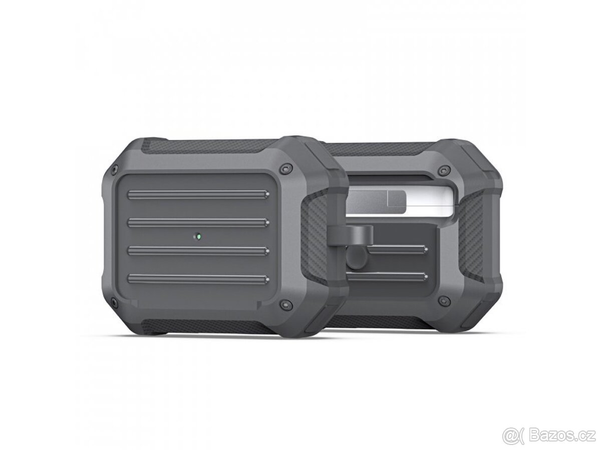 Pouzdro na sluchátka AirPods Pro, silikon, Gray/šedá - 2