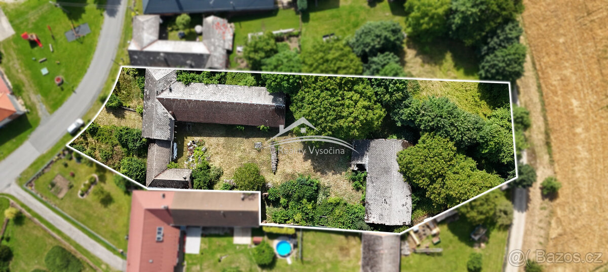 Zemědělská usedlost 3+1, na pozemku 3.940m2, Zboží u Habrů - 2