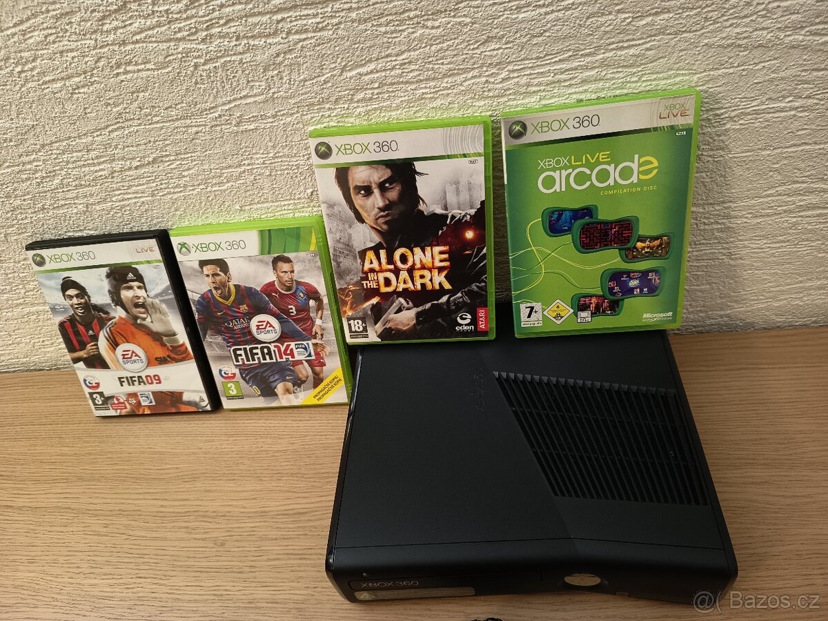 Xbox 360 Slim + 4 Hry - 2