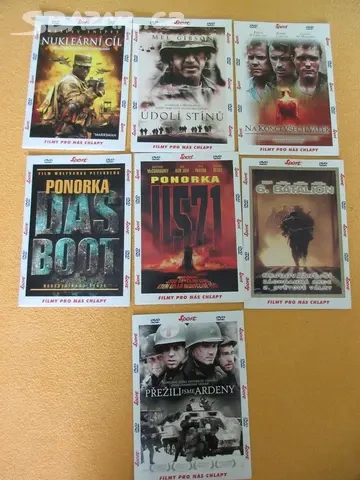 DVD - válečná tématika - originál nové kusy. - 2