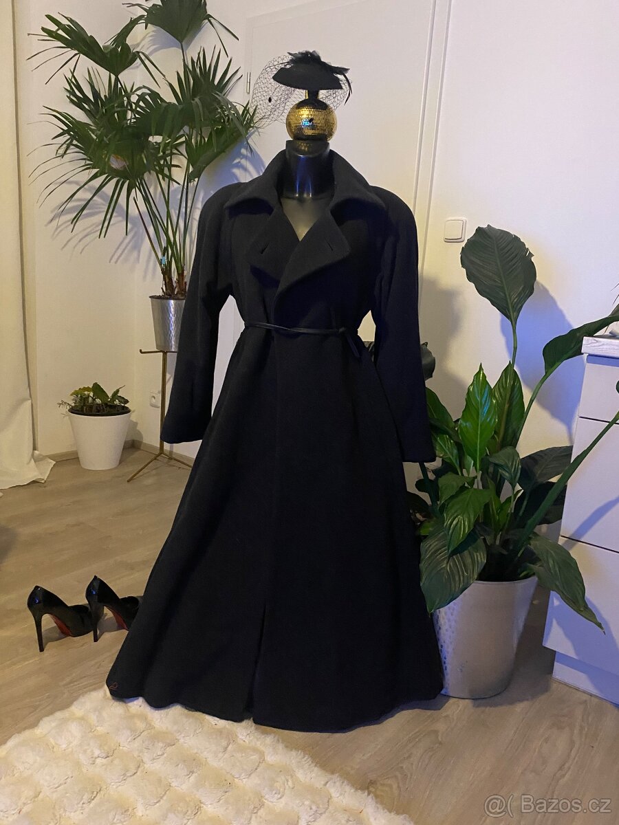 Mango kasmirovy vlneny kabat sedy dlouhy 38 - 2