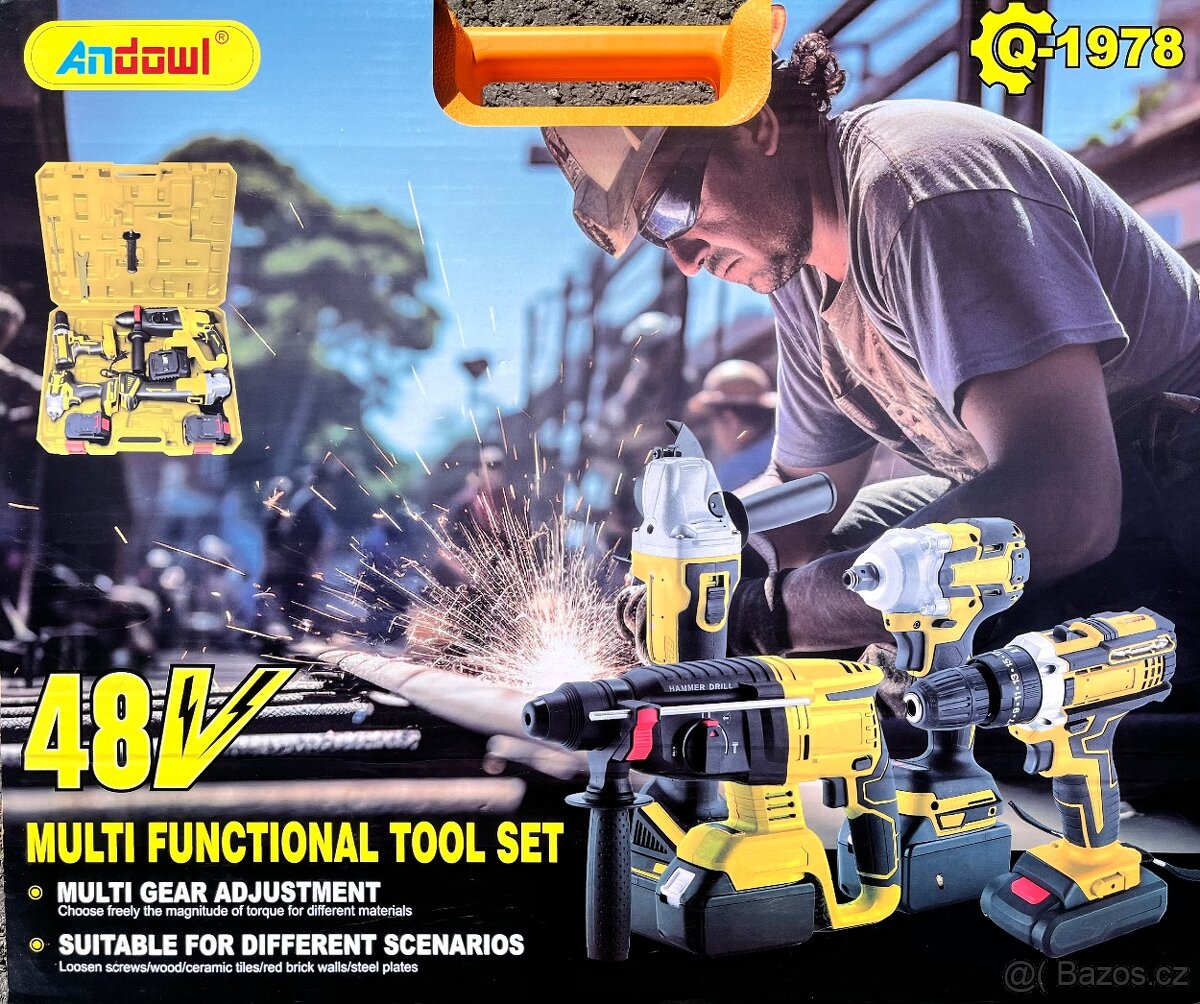 Nová sada aku nářadí - 2