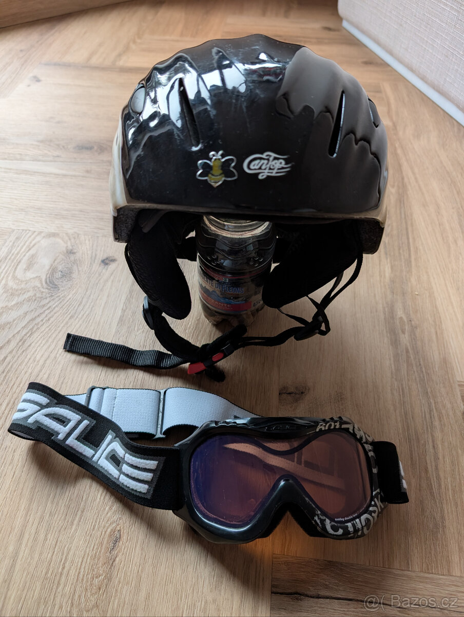 Dětská lyžařská helma plus brýle - 2