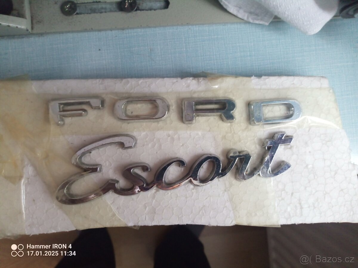 Ford Escort mk-1 nápisy. - 2