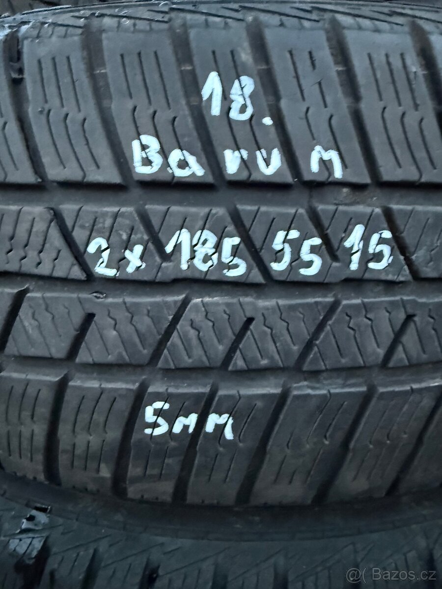 2x zimní pneu r15 185/55/15 - 2