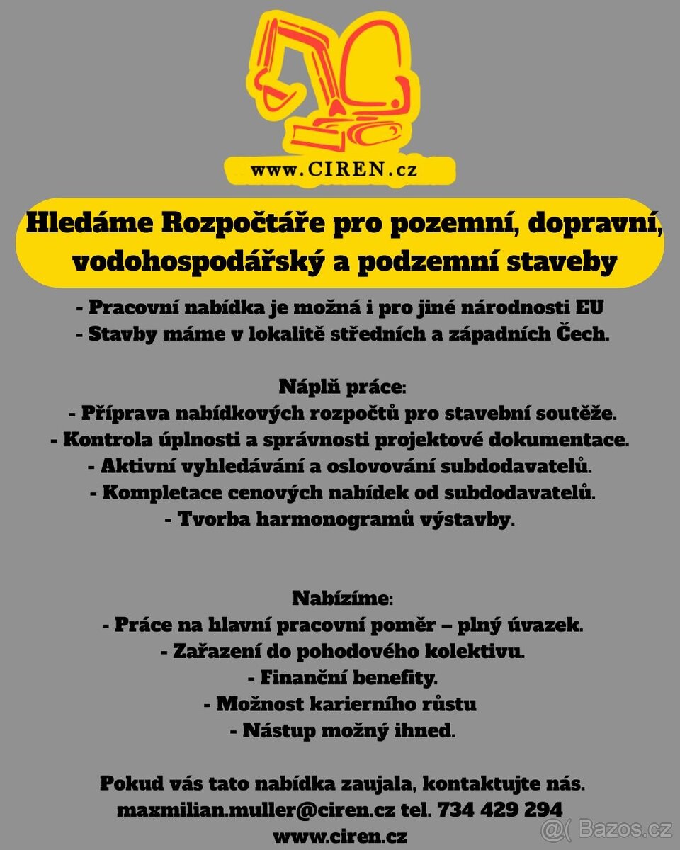 Rozpočtář / Kalkulant - 2