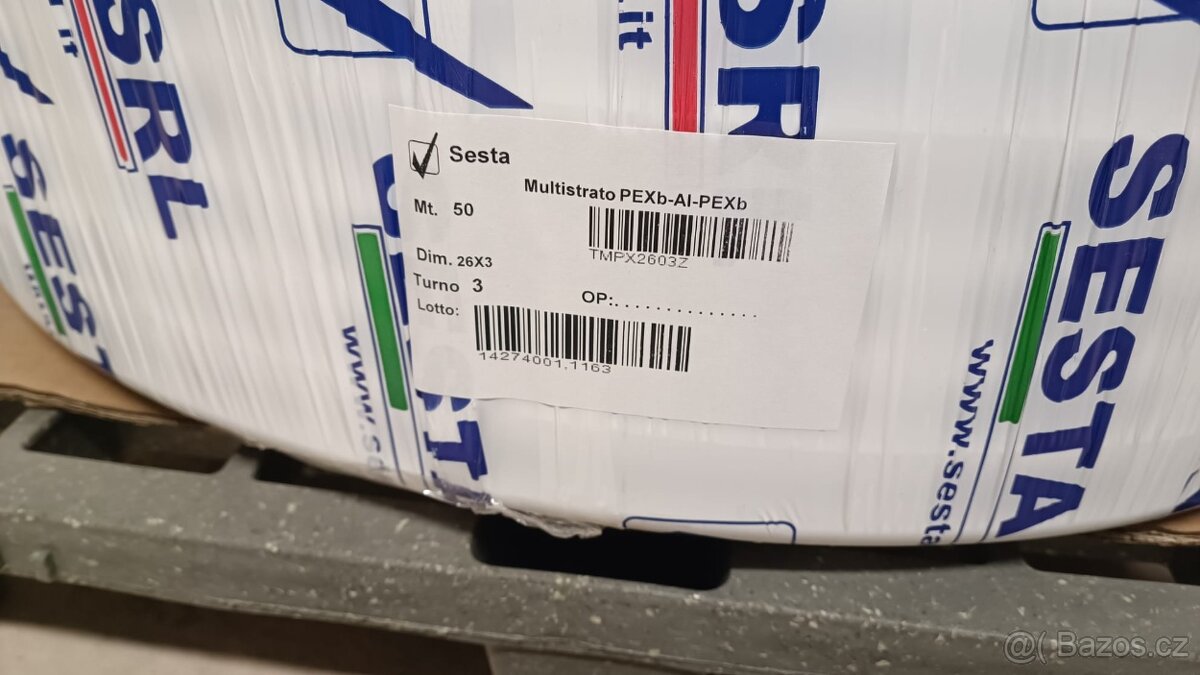 Potrubí SESTA PEX-AL-PEX 26x3 role 50m - 2