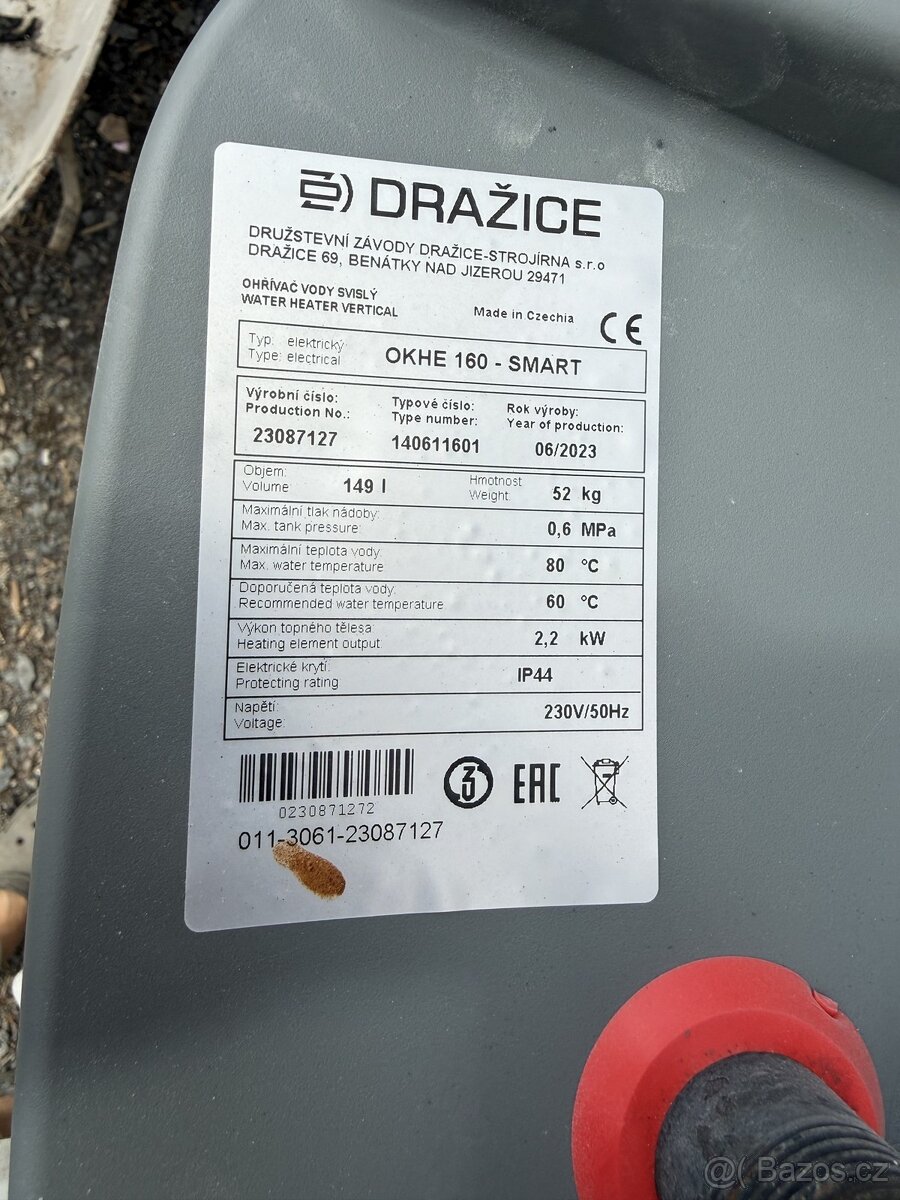 Bojler Dražice OKHE 160 SMART, 160 l - 2